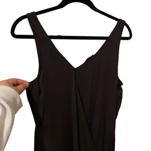 Alice + Olivia 100% Silk Brown Black Mini Slip Dress Size Large thumbnail 3