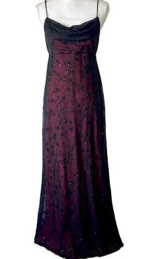 Vintage Gothic Gown Black Size 8 thumbnail 1