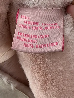UGG Pink Trim Suede Shearling Piece 782 thumbnail 8