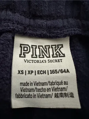 Pink Victoria's Secret Navy Jogger Pants - Green Crest Detail size XS thumbnail 8