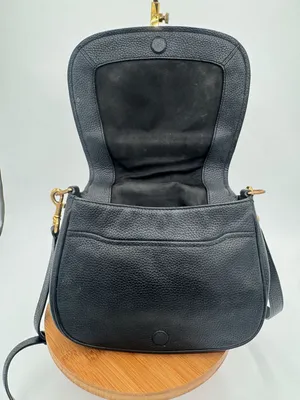 Marc Jacobs Empire City Mini Messenger Black Pebbled Leather Crossbody Bag thumbnail 7