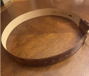 Paris Brown Womens Genuine Cowhide On Bonded Leather Belt Size 36 thumbnail 1