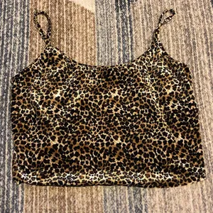 Leopard Print Cami Top Brown Size 2X thumbnail 1