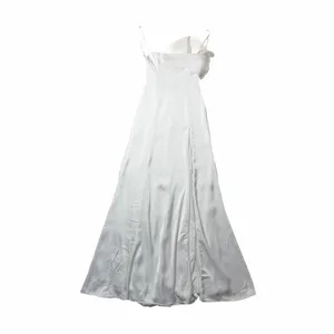 Katie May Ivory White Satin Blossom Maxi Gown Womans S thumbnail 2