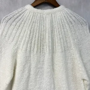 Susan Ess Womens Cardigan Size Large Boucle Frog Closure Sweater Cottage Twee thumbnail 7