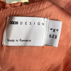 ASOS Design Women's Volume Ruffle Off Shoulder Occasional Top In Pink Size 4 thumbnail 5