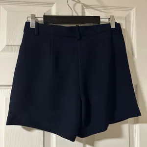 Navy JCrew Tailored Trouser Shorts thumbnail 2