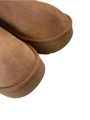 NEW UGG Classic Ultra Mini New Heights Platform Boot Women Size 12 with Flaw thumbnail 10