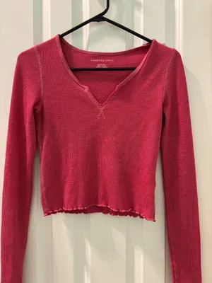 American Eagle Lettuce Edge Top thumbnail 1