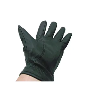 Womens Genuine Leather Gloves Black Brown Soft Faux Fur Lined Driving Size M/L thumbnail 3