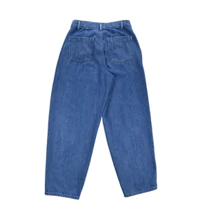 Aritzia Wilfred Free Pleated Barrel Leg Jeans Organic Cotton Medium Wash Blue 4 thumbnail 2
