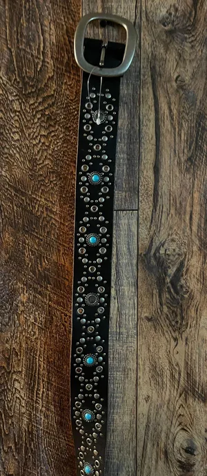 Belt with stones 40 length x 1.5 wide thumbnail 1