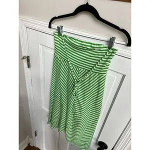 Lilly Pulitzer stripe green‎ halter dress size small thumbnail 2