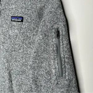 Patagonia Women's Better Sweater 1/4-Zip Fleece Pullover Light Gray Small thumbnail 6
