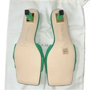 Good American Terry Slip on Green Sandals(Size 7.5) thumbnail 5