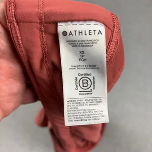 Athleta Run With It Shorts Womens XS Orange Running 3.5in Lined Athletic Gym thumbnail 9