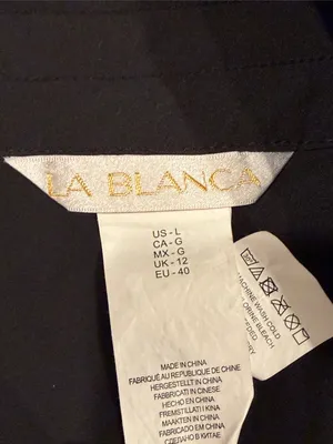 La Blanca Black Lace-Up Swim board shorts large‎ thumbnail 4