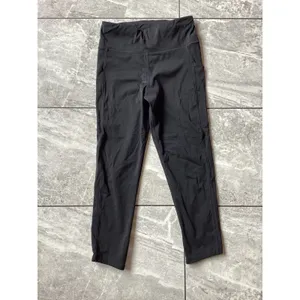 Vuori Daily Pocket Leggings Black High Rise 7/8 Yoga Tights Womens XS VW413 thumbnail 6