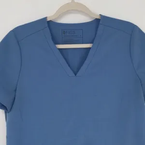 Figs Women's Casma Three-Pocket Scrub Top Size Small Blue V Neck Hospital Office thumbnail 3