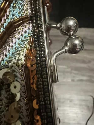 Statement Beaded Handbag ✨ Unique Vintage thumbnail 6