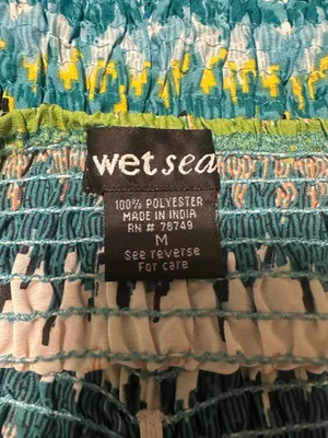 Wet Seal Y2K Teal Striped Tube Top thumbnail 4
