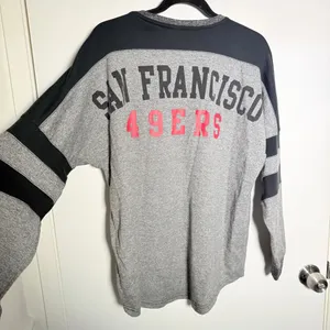 National Football League San Francisco 49ers Gray & Black Long Sleeve Crew-Women's Large thumbnail 7