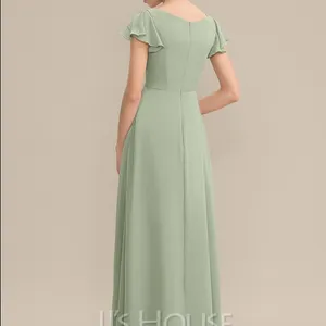 NWT JJ's House Chiffon Dress With Cascading Ruffles Pockets Size 0 thumbnail 4
