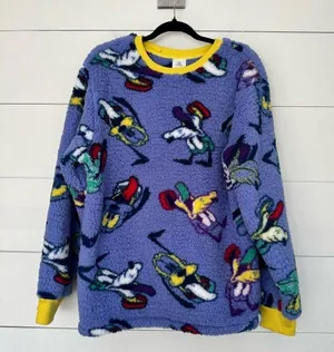 Disney Women’s Medium Pluto Sherpa Pullover Sweatshirt thumbnail 1