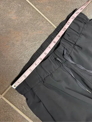 Lululemon On The Fly Pants Drawstring Waist Pull On *Woven 28" Black 6 thumbnail 10
