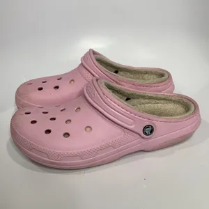 Crocs‎ Pink lined original clogs unisex sizing thumbnail 3