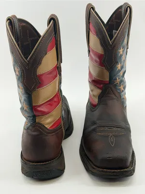 Durango Lady Rebel Steel Toe American Flag Western Work Boots 9.5 thumbnail 6