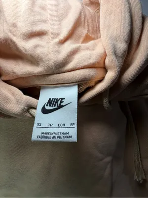 Nike Sleeveless Cropped Hoodie in Peach Y2K inspired thumbnail 2