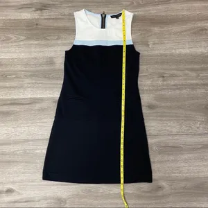 Sanctuary Colorblock Mod Shift Mini Dress Black White Blue S thumbnail 10