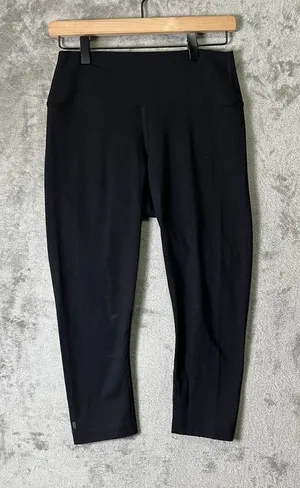 NOBULL Black High Rise Cropped Leggings Women's Medium Athletic‎ Workout thumbnail 1