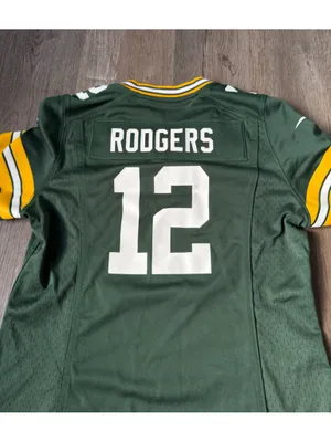 Nike On Field Green Bay Packers Aaron Rodgers 12 Jersey Green Women’s Size M thumbnail 8