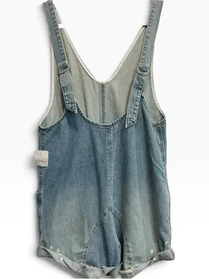 NWT Free People High Roller Denim Shortalls Size XS Bright Eyes Blue Overalls thumbnail 5