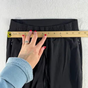 Buffbunny Womens Small Joggers Pants Athletic‎ Tapered Zipper Pockets Black Soft thumbnail 9