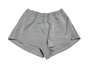 Adidas Aeroready Athletic Short Women's Small Lightweight Active Heathered Grey thumbnail 1