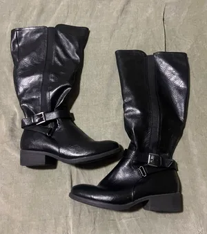 Black Riding boots Size 8 thumbnail 1