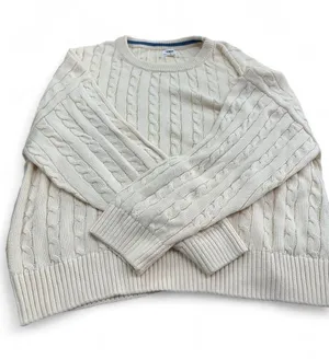 Cotton On Cream Cable Knit Sweater Size Small thumbnail 1
