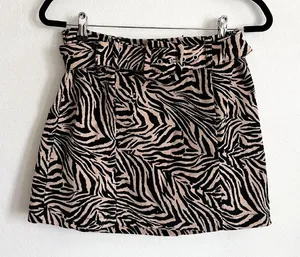 Zebra Micro Mini Skirt, Grunge, Preppy, Office Siren, Office Chic, Small‎ thumbnail 1