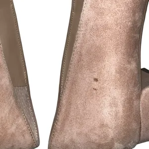 Franco Sarto Guliana Suede Leather Pumps Women's Size 6.5 Tan‎ Chunky Heel Shoes thumbnail 6