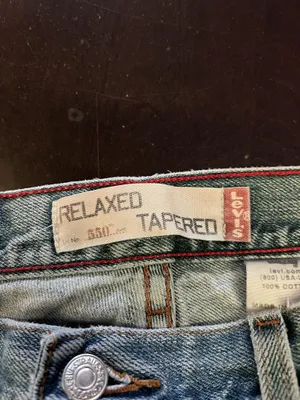 Levis Relaxed Tapered Jeans Womens 10L Light Wash Blue High Rise Denim Pants thumbnail 7