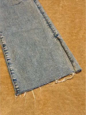 American Eagle Next Level Stretch Light Wash Distressed Flare Jeans thumbnail 11