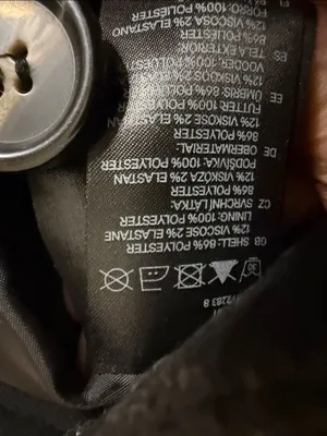 H&M Black Double-Breasted Wool-Blend Pea Coat thumbnail 4
