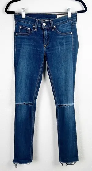 Rag & Bone Distressed Skinny Jeans‎ Sz 25 thumbnail 1