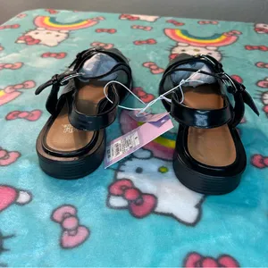 Size 6.5 Peyton Double Buckle black‎ Slingback Flats by wild fable alternative thumbnail 6