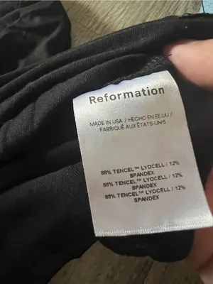 Reformation Emerald Knit Top in Black with Ivory Rosette Size S thumbnail 13