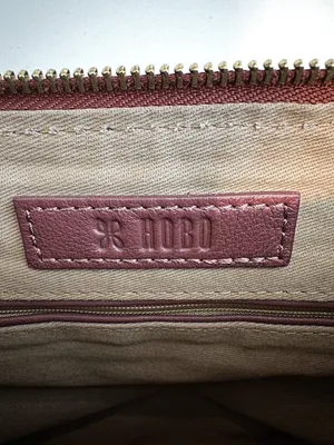 Hobo Kole Bag Berry Woven Leather Tassel Shoulder Handbag Zip Bohemian Old Money thumbnail 8