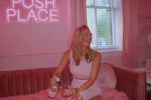 Pink cut out dress thumbnail 4